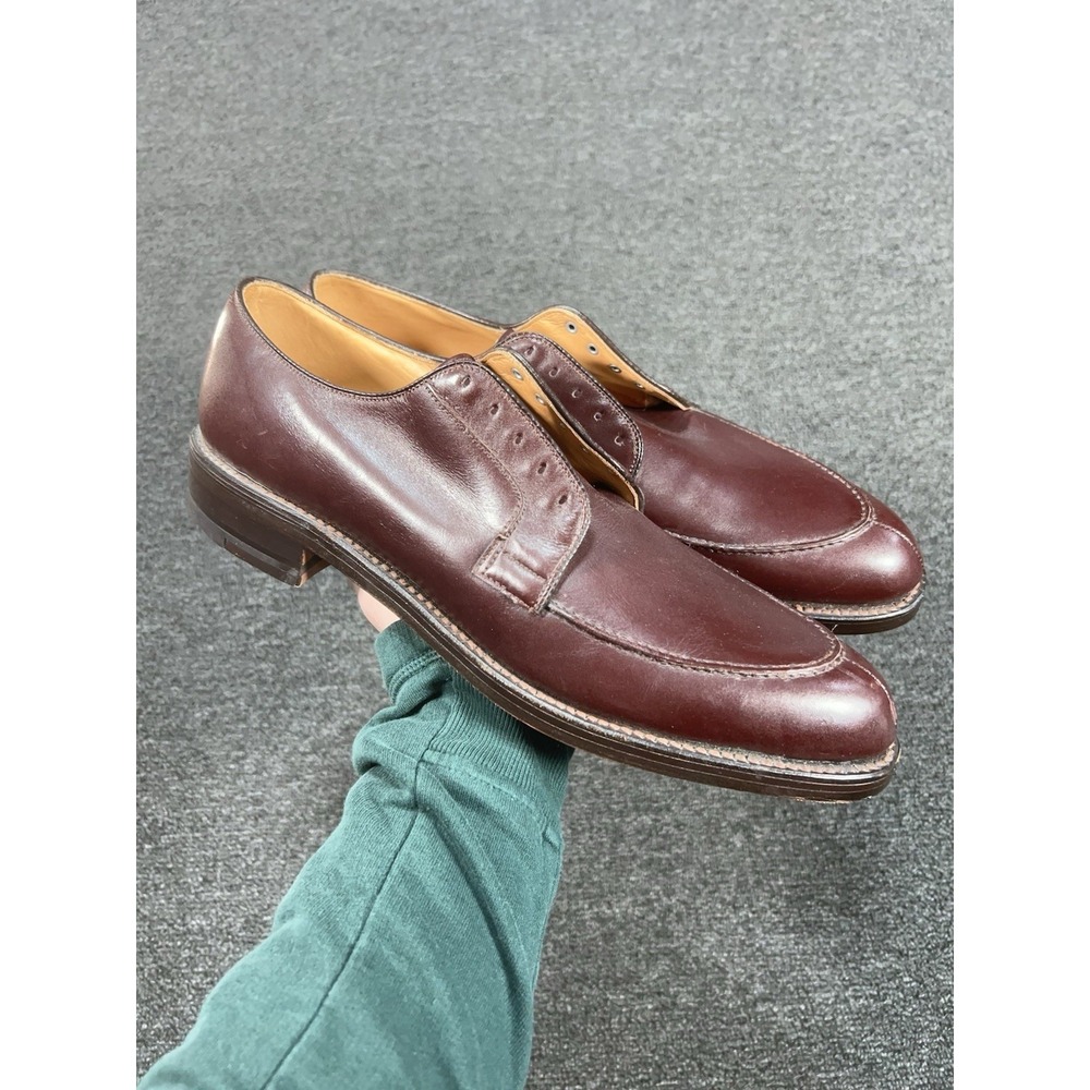NEARLY NOS NETTLETON MEN 11.5 AA BURGUNDY‎ ALGONQUIN SPLIT TOE DERBY VTG 1970S